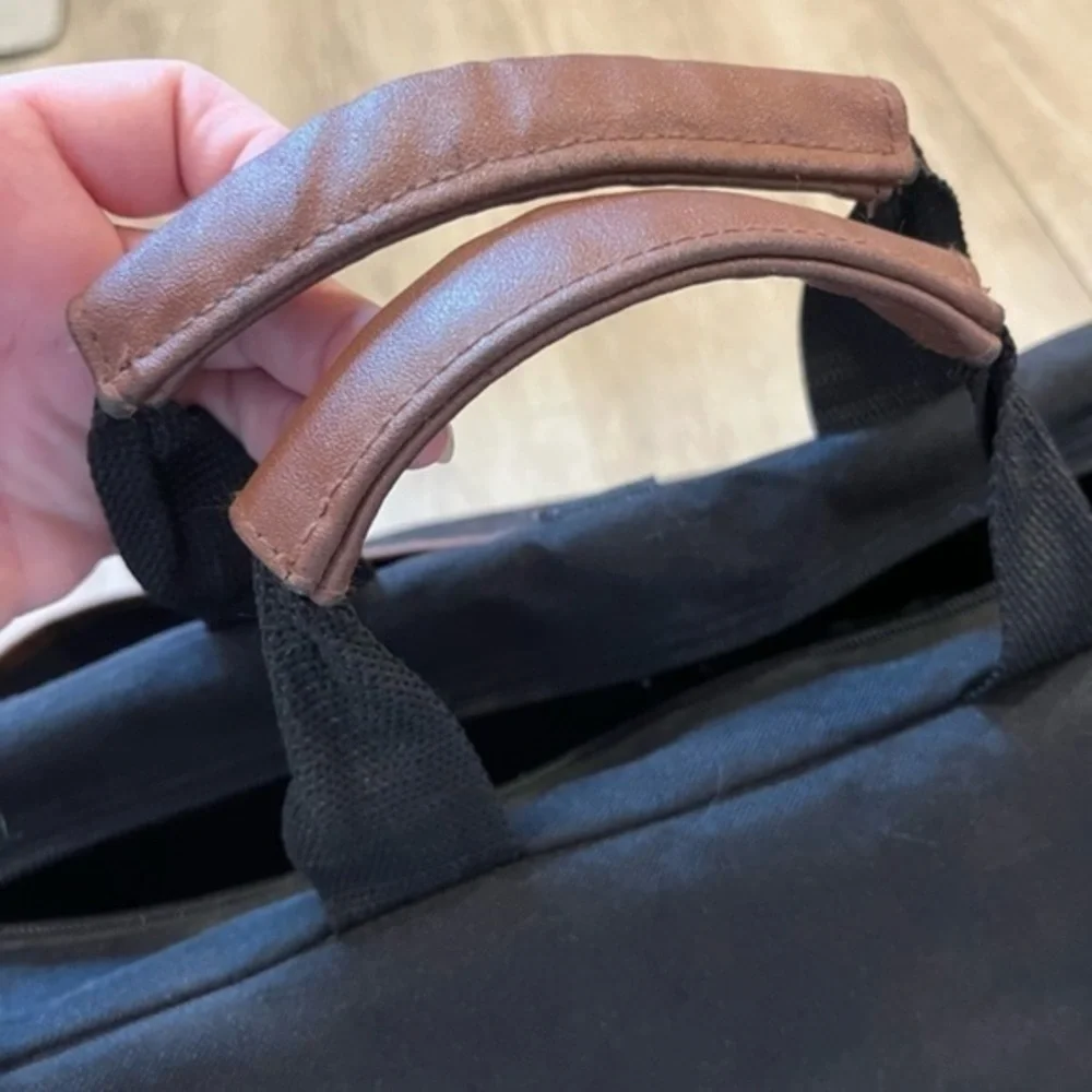 Black Laptop Tote Carry Bag